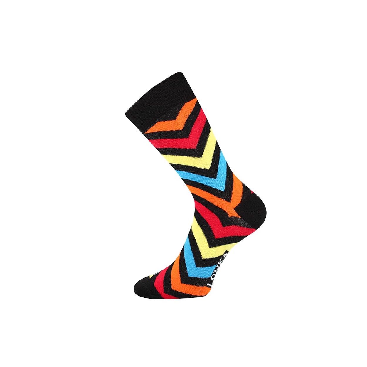 Černé pánské ponožky s šipkami WOODOO