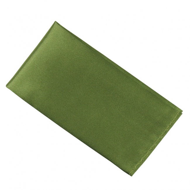 Zelený pánský kapesníček do saka lesklý