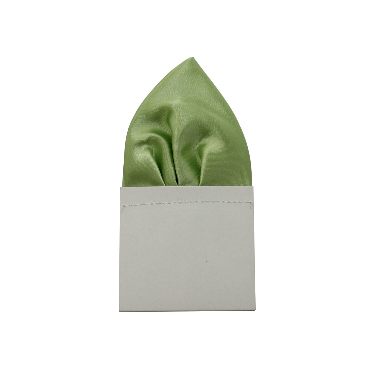 Pistáciově zelený pánský kapesníček do saka lesklý
