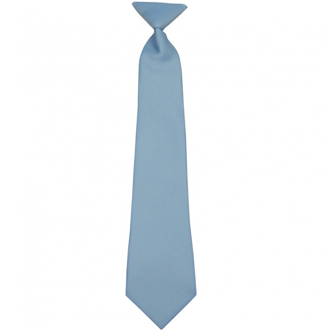 Světle modrá dětská kravata jednobarevná matná