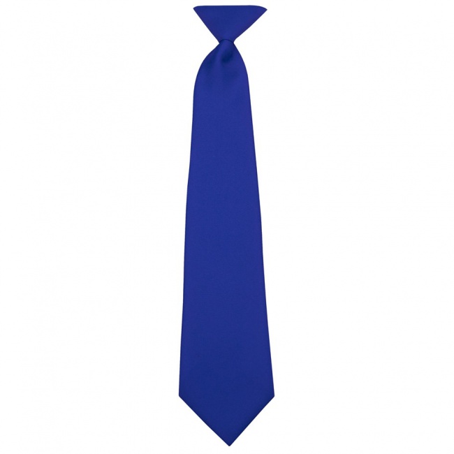Královsky modrá dětská kravata jednobarevná matná