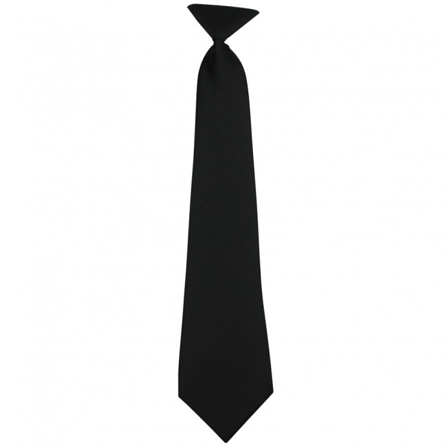 Černá dětská kravata jednobarevná matná