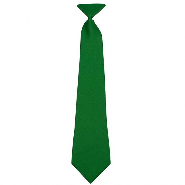 Zelená dětská kravata jednobarevná matná