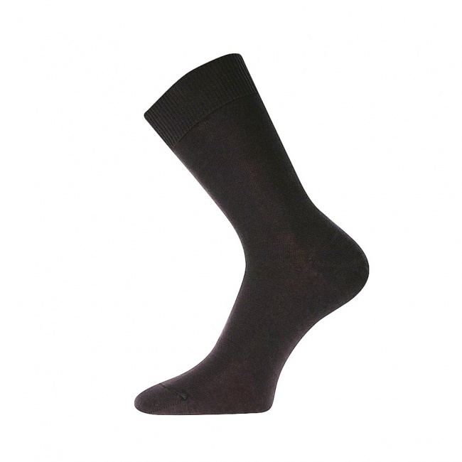 Tmavě hnědé pánské ponožky 100% BAVLNA 