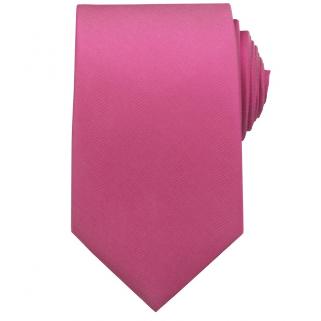 Růžová pánská kravata matná