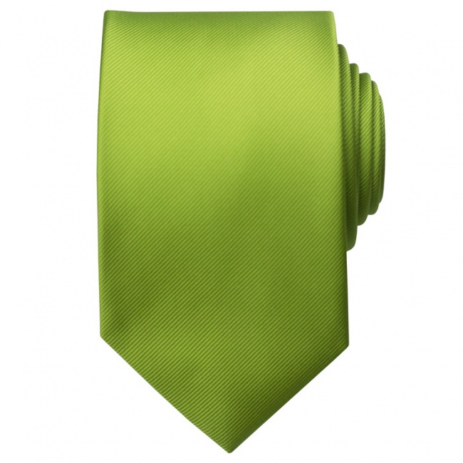 Zelená pánská kravata matná