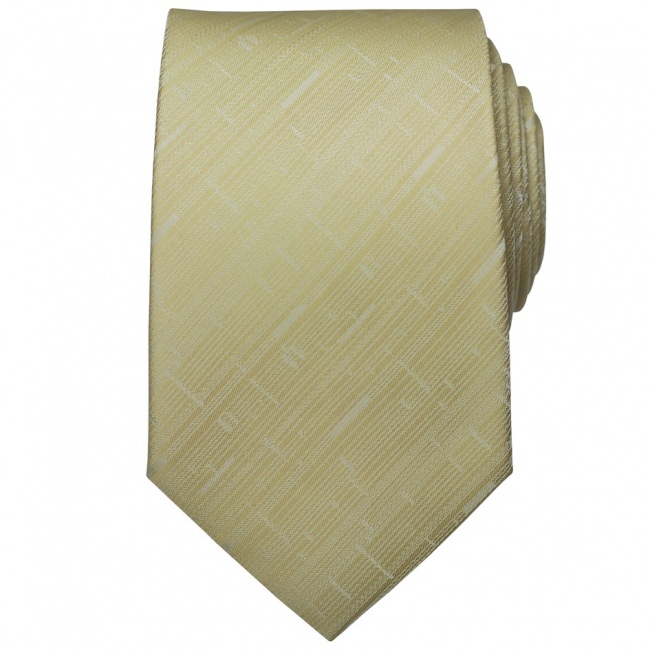 Béžová pánská kravata čerchovaná