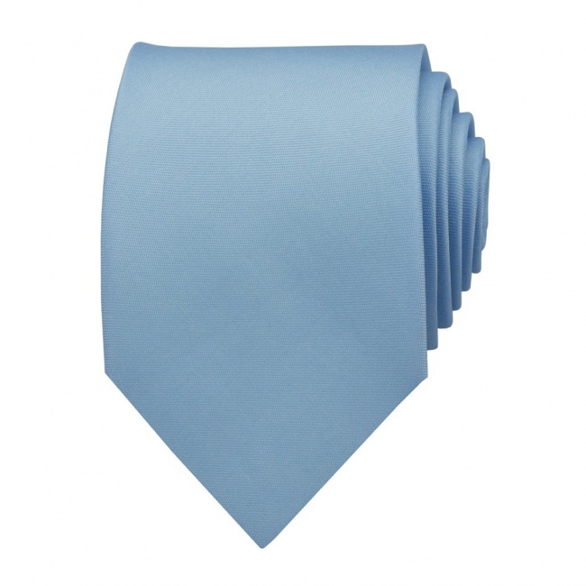 Světle modrá pánská kravata matná