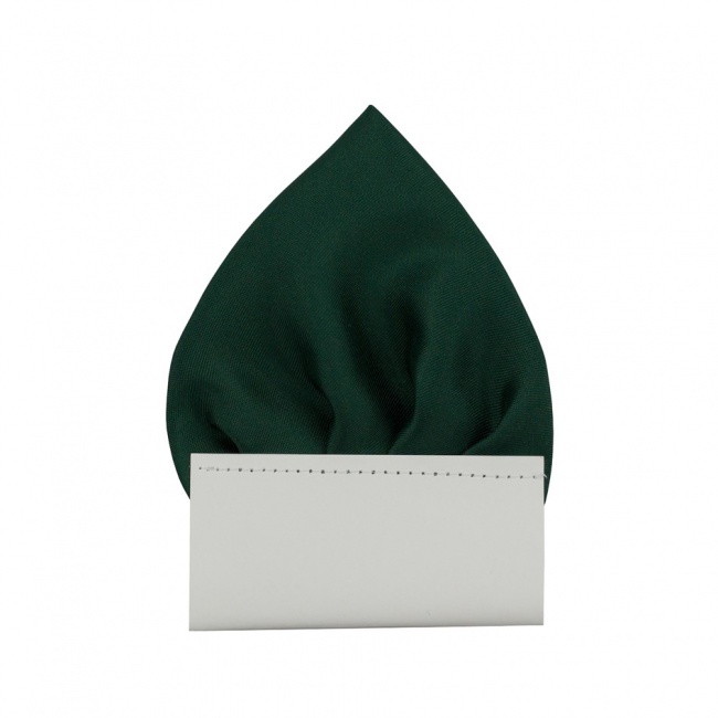 Smaragdově zelený kapesníček do saka matný