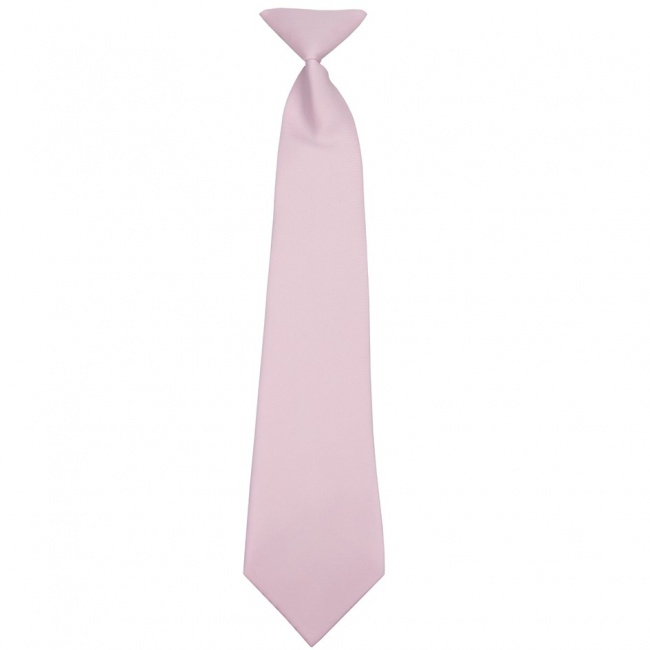 Světle růžová dětská kravata jednobarevná matná