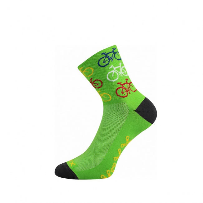 Cyklo ponožky BIKE zelené