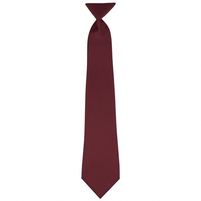 Vínově červená dětská kravata jednobarevná matná