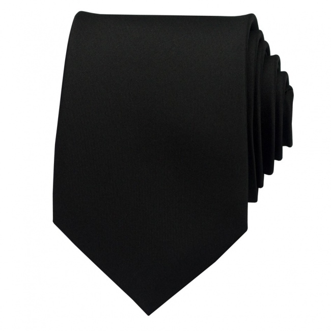Černá pánská kravata matná