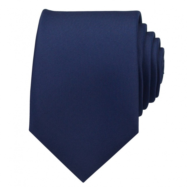 Modrá pánská kravata matná