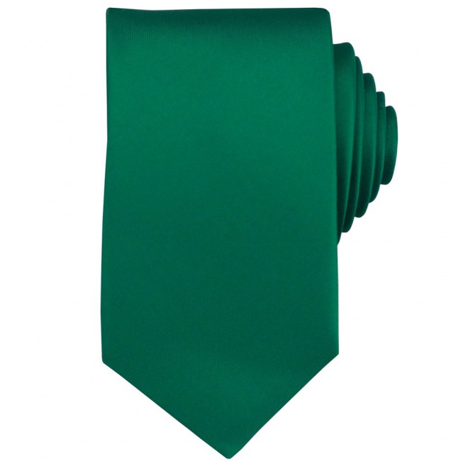 Opálově zelená pánská kravata matná
