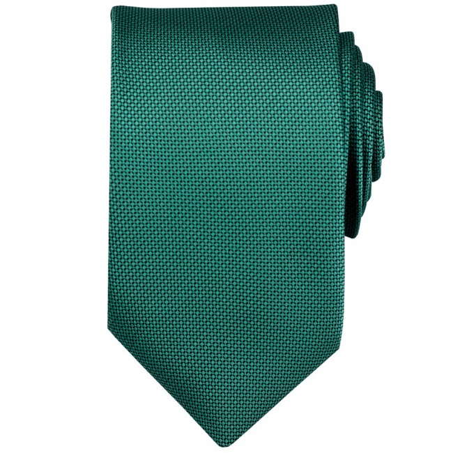 Petrolejová pánská kravata s jemným vzorem