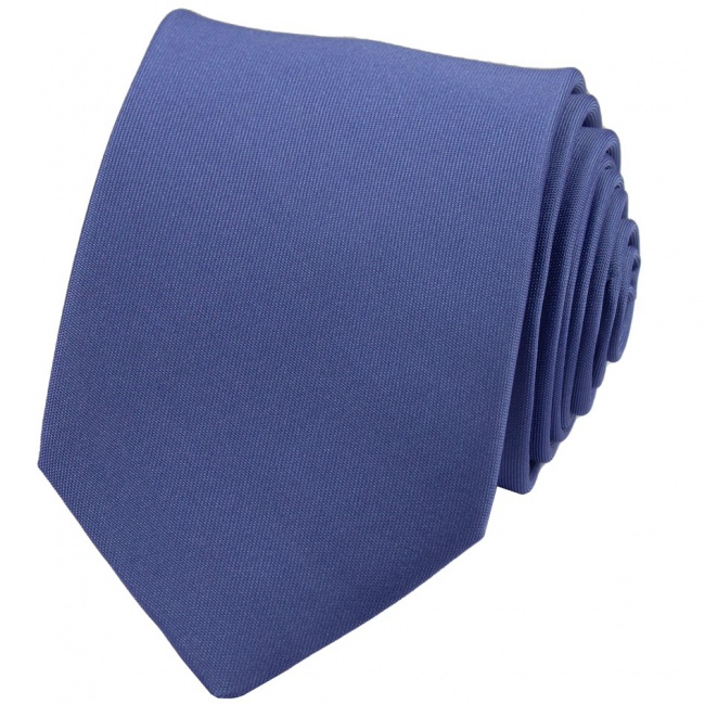 Modrá Denim pánská kravata matná