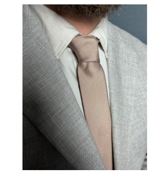 Hnědá (tělová) pánská kravata model