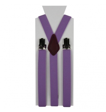 Moderní fialové pánské šle ve tvaru Y o délce 110 cm.