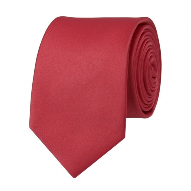 Korálově růžová pánská kravata